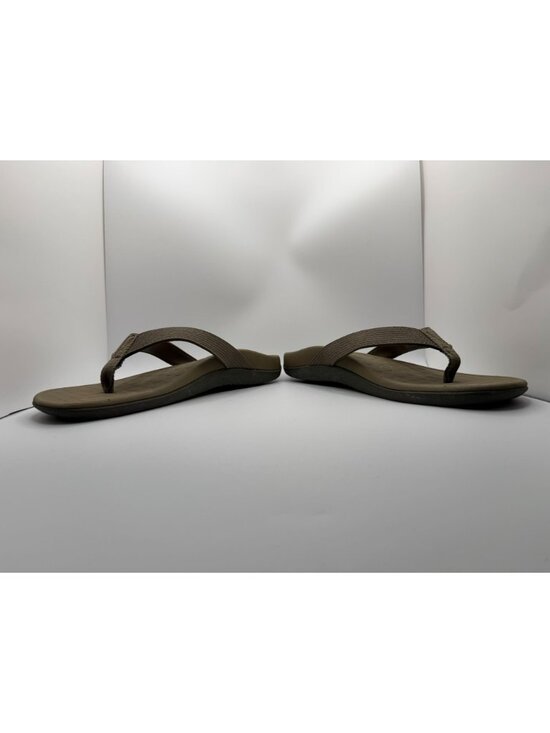 Vionic Wave Flip Flop Sandals Unisex MN 13/ WN 14 Khaki Mesh Ortho Arch Support main image 15